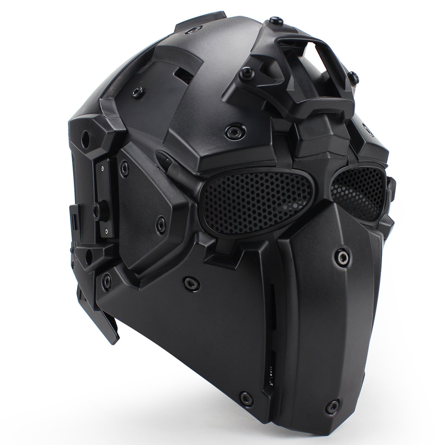 Amazon.co.jp: タクティカルフルフェイス保護エアソフトヘルメット